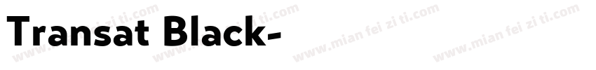 Transat Black字体转换